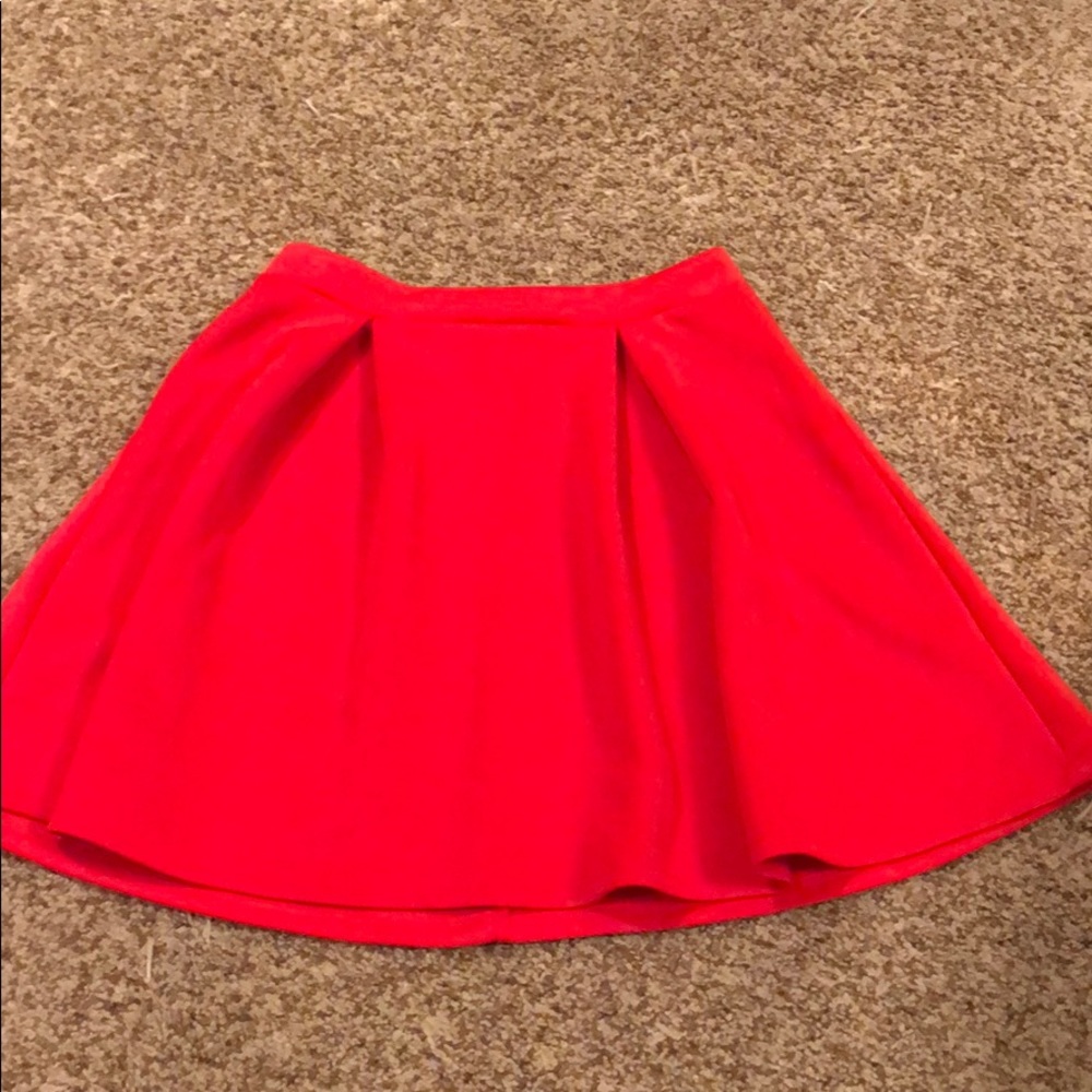 Red new skater skirt